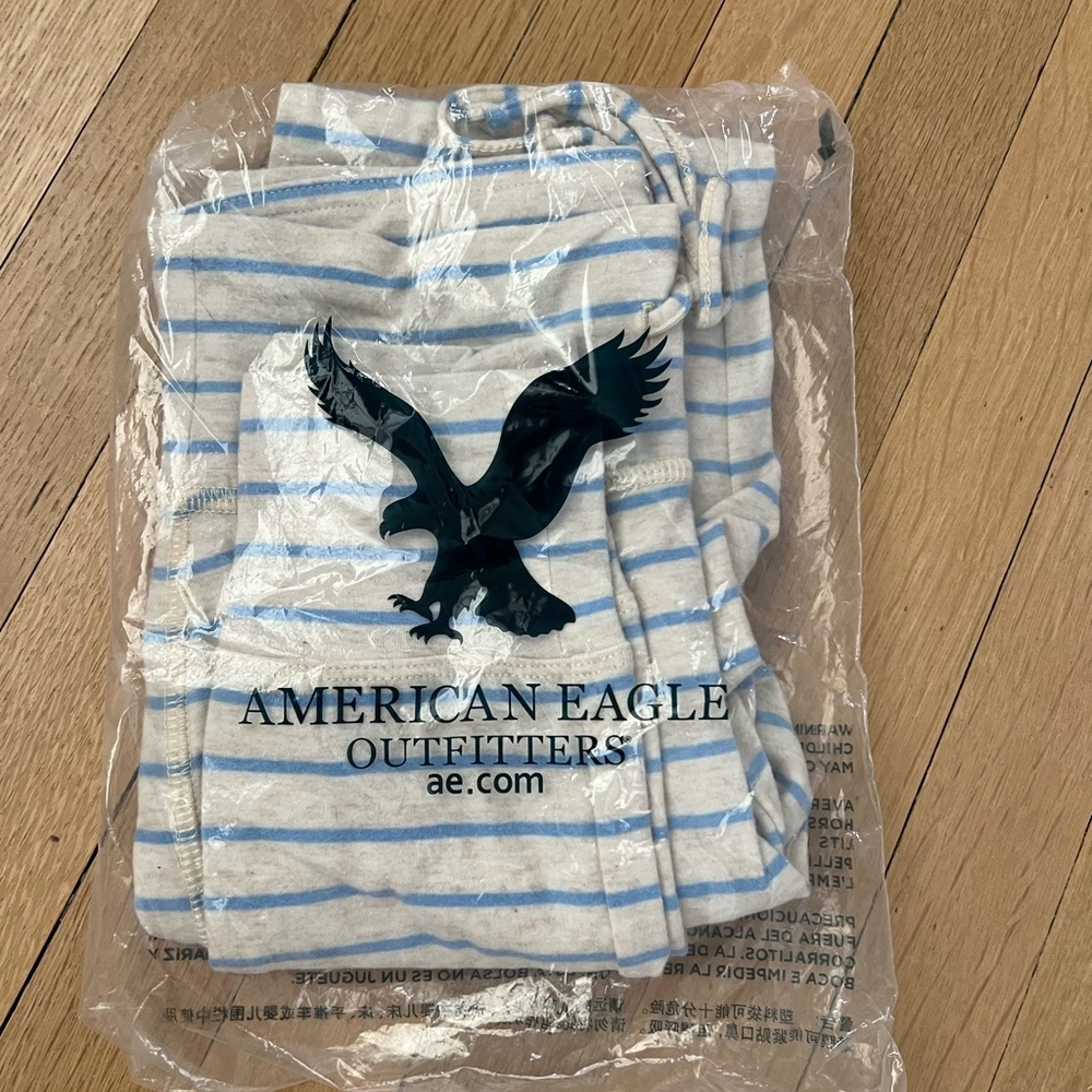 American eagle brand new cozy striped jogger
